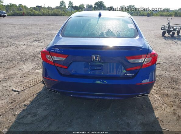 1HGCV1F37KA059843 2019 HONDA ACCORD Blue 