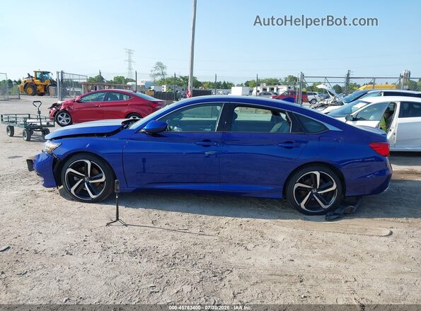 1HGCV1F37KA059843 2019 HONDA ACCORD Blue 360 interior view