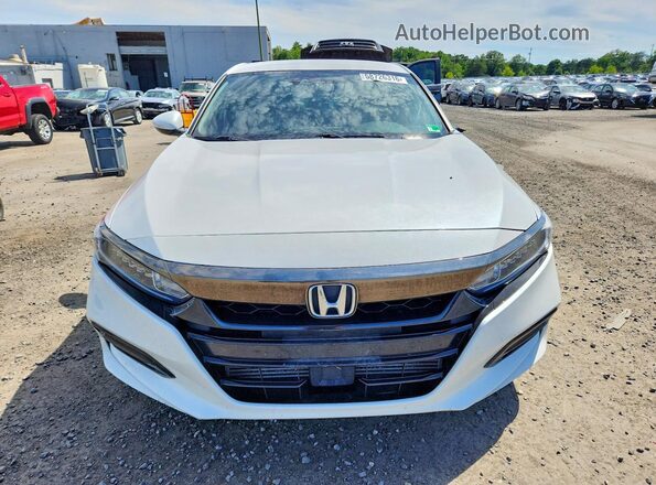 1HGCV1F37KA069630 2019 HONDA ACCORD White Вид спереду