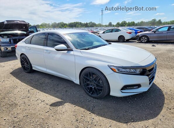 1HGCV1F37KA069630 2019 HONDA ACCORD White Передня права чверть