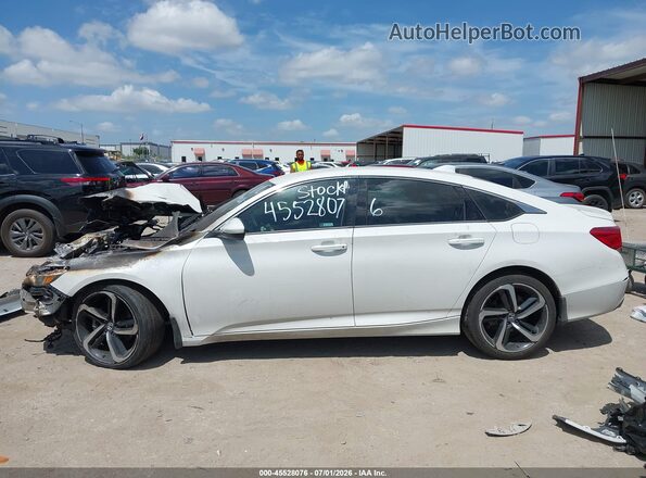 1HGCV1F37KA073645 2019 HONDA ACCORD Белый Панорамный вид салона 360°