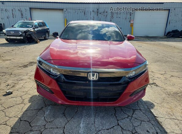 1HGCV1F37KA085052 2019 HONDA ACCORD Red Դիմացի տեսք
