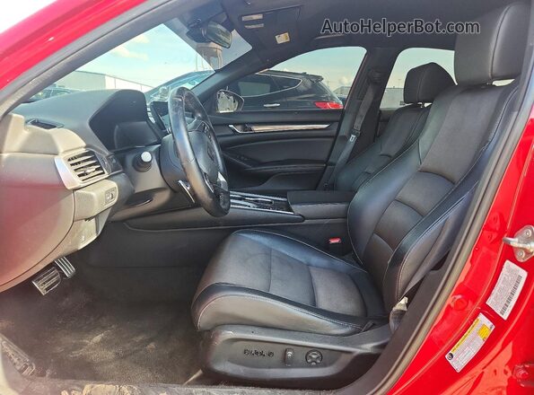1HGCV1F37KA085052 2019 HONDA ACCORD Red Սալոնի դիմացի տեսք
