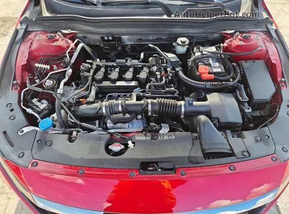1HGCV1F37KA085052 2019 HONDA ACCORD Red Սալոնի հետևի տեսք