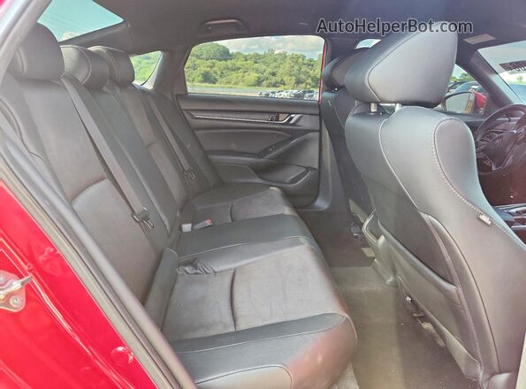 1HGCV1F37KA085052 2019 HONDA ACCORD Red Հետևի նստատեղերի տեսք
