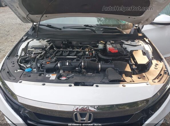 1HGCV1F37KA086315 2019 HONDA ACCORD Белый Вид сзади