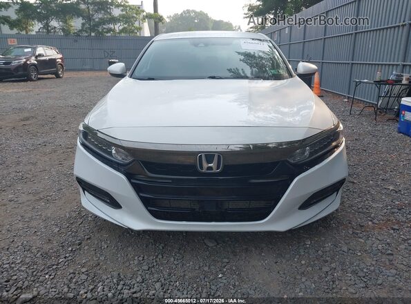 1HGCV1F37KA086315 2019 HONDA ACCORD Белый Вид щитка приборов