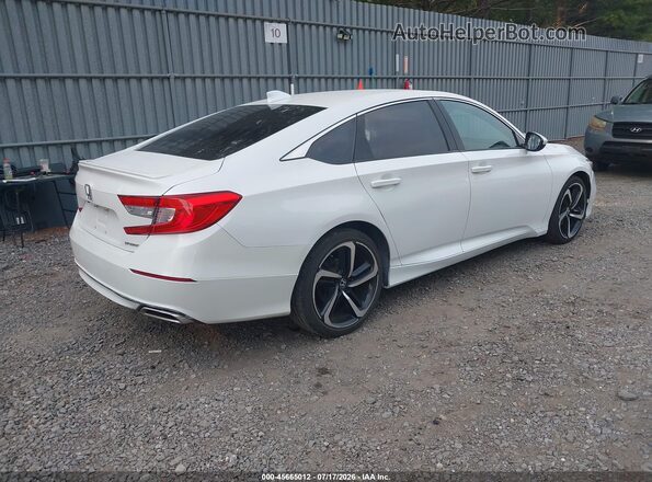 1HGCV1F37KA086315 2019 HONDA ACCORD Белый Задняя правая четверть