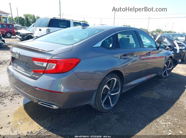 1HGCV1F37KA099520 2019 HONDA ACCORD Gray Rear right