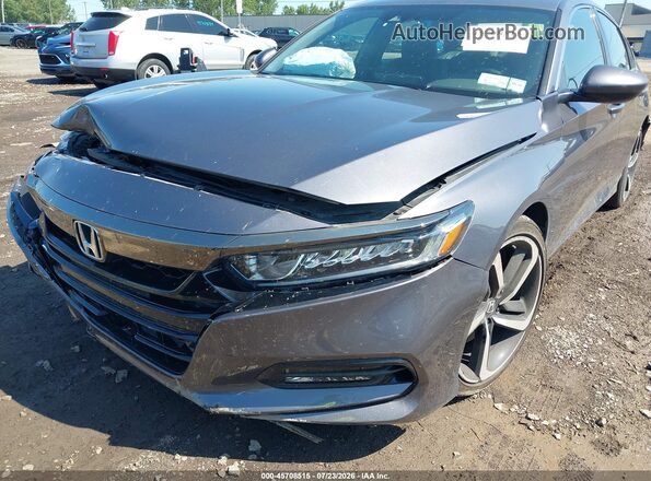 1HGCV1F37KA099520 2019 HONDA ACCORD Gray 