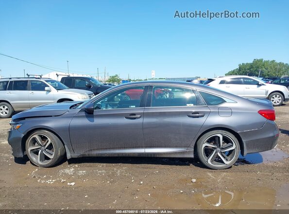 1HGCV1F37KA099520 2019 HONDA ACCORD Gray 360 interior view