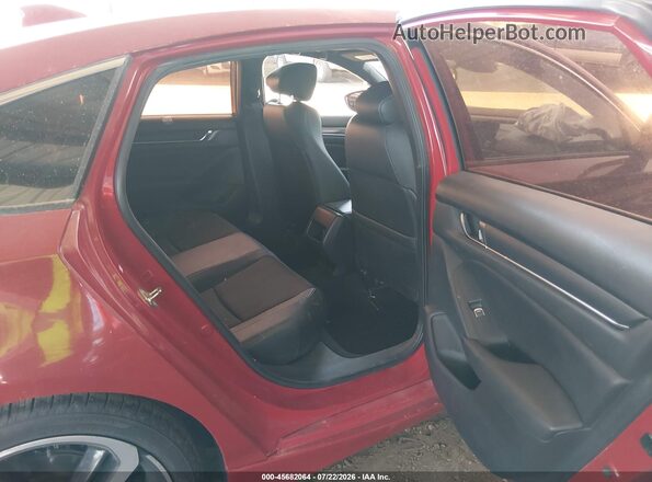 1HGCV1F37KA109978 2019 HONDA ACCORD Red Vista de la etiqueta del VIN
