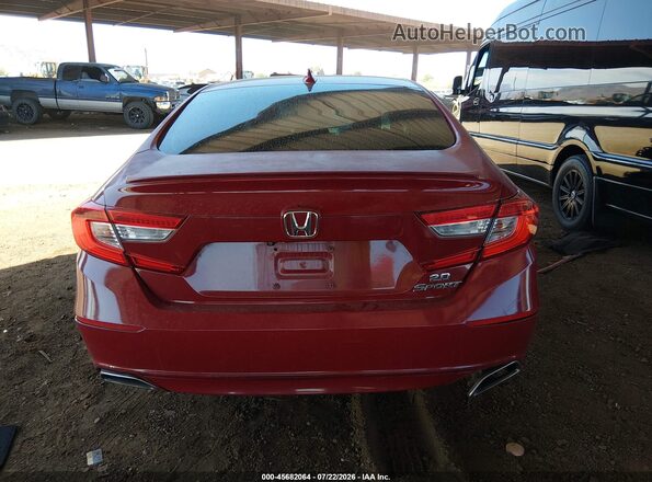 1HGCV1F37KA109978 2019 HONDA ACCORD Red 