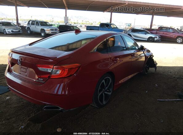 1HGCV1F37KA109978 2019 HONDA ACCORD Red Trasero derecho