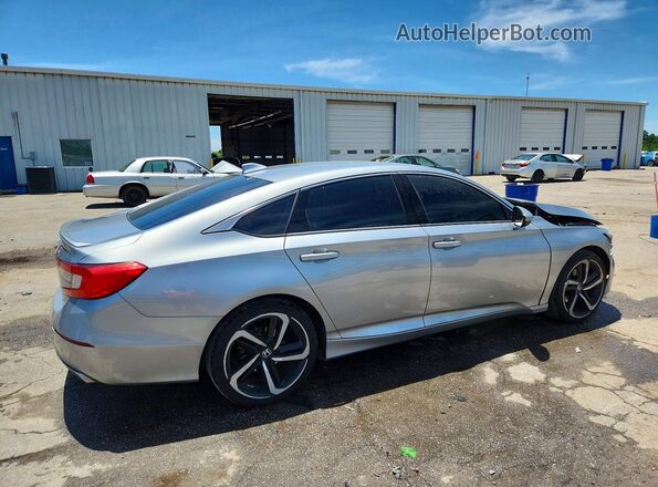 1HGCV1F37KA131348 2019 HONDA ACCORD Серебряный Задняя правая четверть