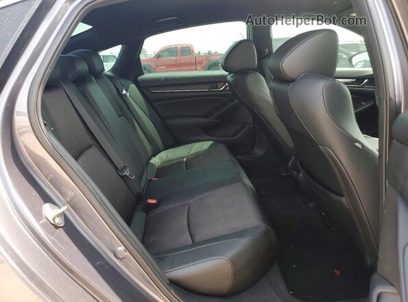 1HGCV1F37KA135674 2019 HONDA ACCORD Gray Вид задніх сидінь