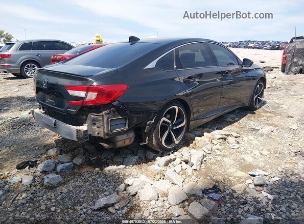 1HGCV1F37KA149798 2019 HONDA ACCORD Black Trasero derecho