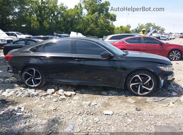 1HGCV1F37KA149798 2019 HONDA ACCORD Black Vista interior trasera