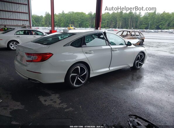 1HGCV1F37KA161854 2019 HONDA ACCORD White Trasero derecho