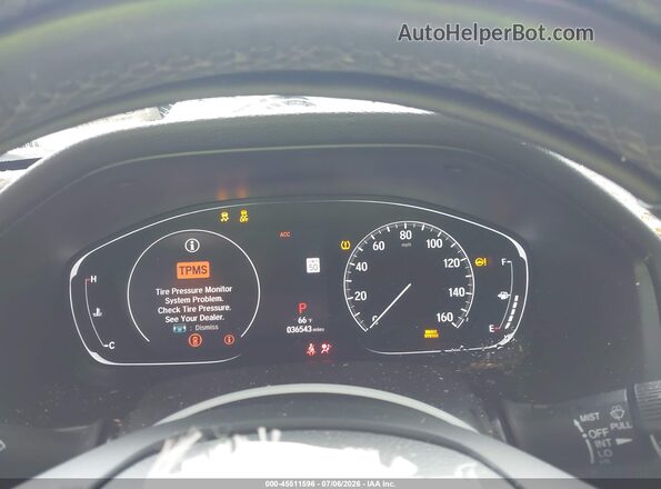 1HGCV1F37KA161854 2019 HONDA ACCORD White Vista de los asientos traseros