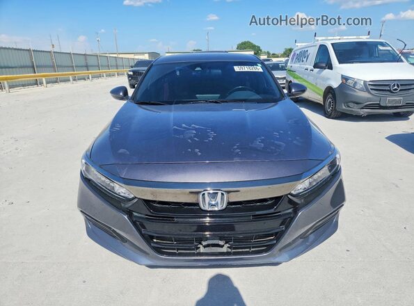 1HGCV1F37KA164012 2019 HONDA ACCORD Gray Vista frontal