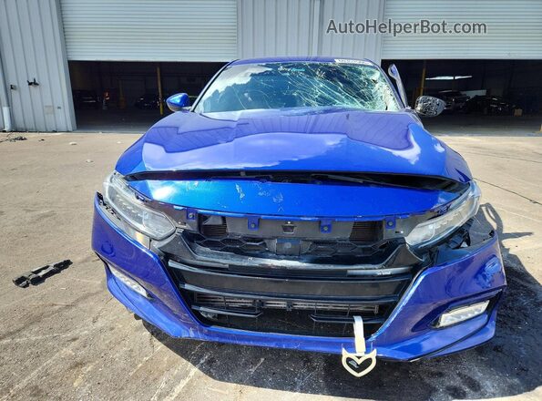1HGCV1F37LA014046 2020 HONDA ACCORD Blue Դիմացի տեսք