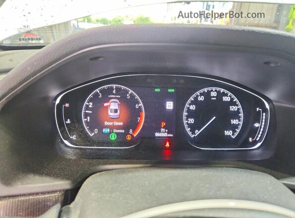 1HGCV1F37LA014094 2020 HONDA ACCORD White ხელსაწყოთა პანელის ხედი