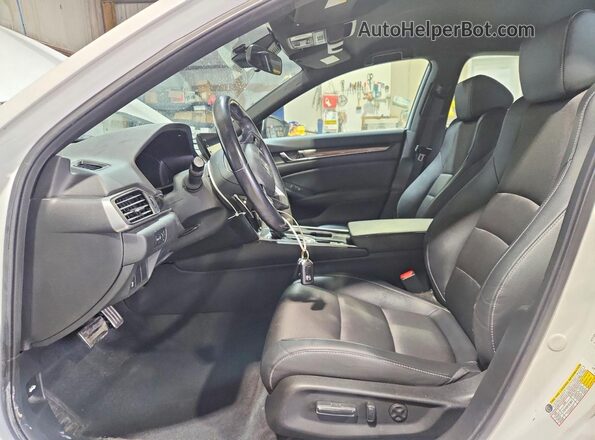 1HGCV1F37LA014094 2020 HONDA ACCORD White წინა სალონის ხედი