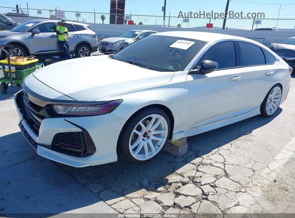 1HGCV1F37LA077728 2020 HONDA ACCORD White წინა მარცხენა ხედი სამი მეოთხედიდან