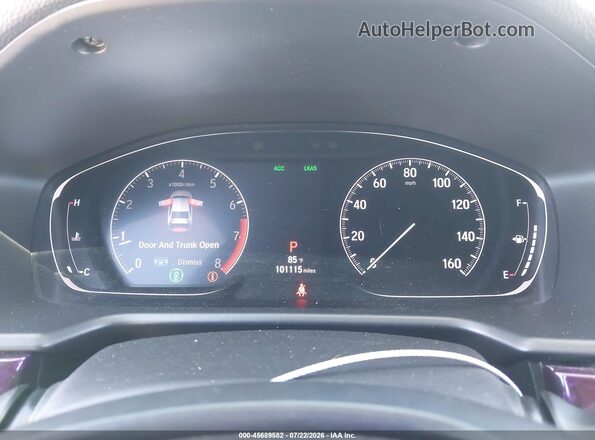 1HGCV1F37LA077728 2020 HONDA ACCORD White უკანა სავარძლების ხედი