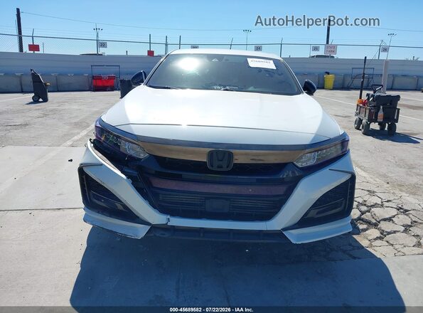 1HGCV1F37LA077728 2020 HONDA ACCORD White ხელსაწყოთა პანელის ხედი