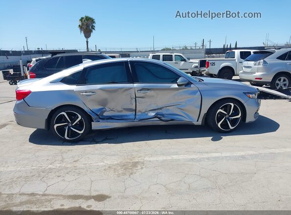 1HGCV1F37LA082248 2020 HONDA ACCORD Silver Vista interior trasera