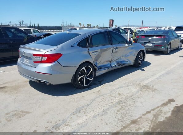 1HGCV1F37LA082248 2020 HONDA ACCORD Silver Trasero derecho