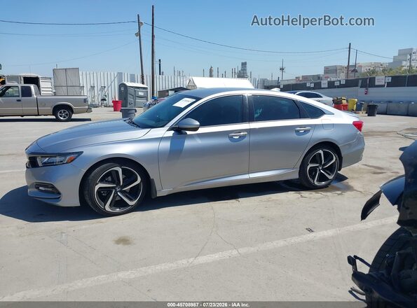 1HGCV1F37LA082248 2020 HONDA ACCORD Silver Vista interior de 360 grados
