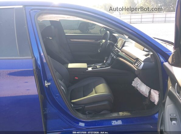 1HGCV1F37LA091581 2020 HONDA ACCORD Blue წინა სალონის ხედი