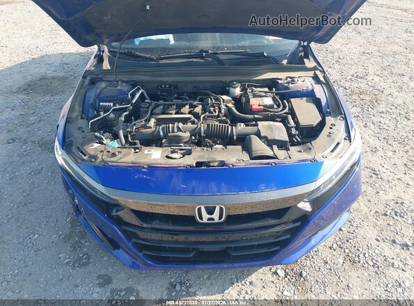 1HGCV1F37LA091581 2020 HONDA ACCORD Blue უკანა ხედი