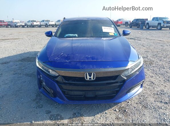 1HGCV1F37LA091581 2020 HONDA ACCORD Blue ხელსაწყოთა პანელის ხედი