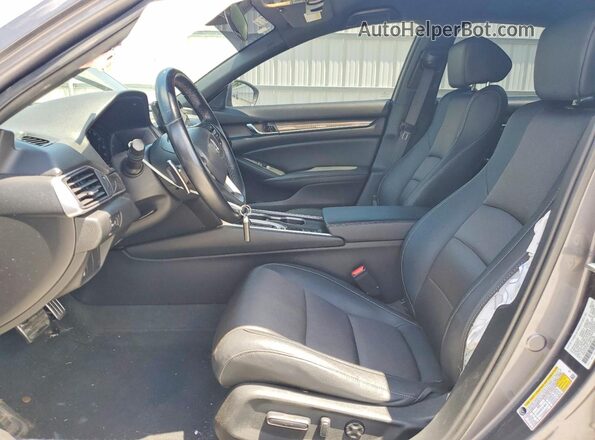 1HGCV1F37LA091709 2020 HONDA ACCORD Угольный Вид салона спереди