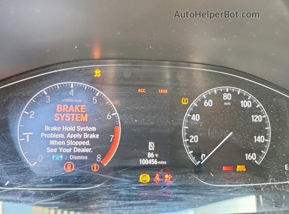 1HGCV1F37LA116320 2020 HONDA ACCORD White Вид щитка приладів