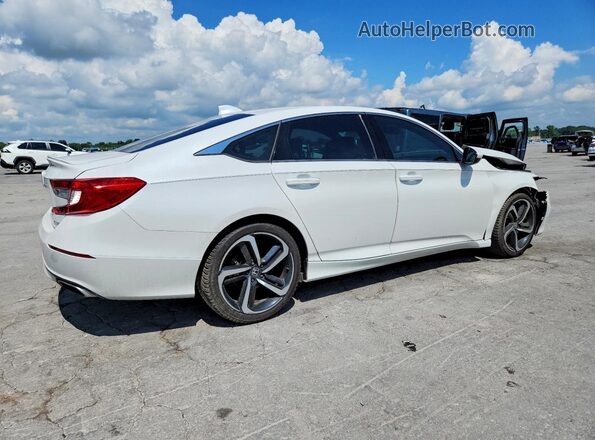 1HGCV1F37LA116320 2020 HONDA ACCORD White Задня права чверть