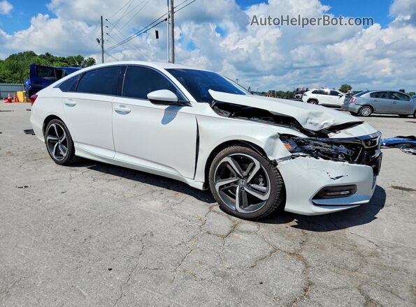 1HGCV1F37LA116320 2020 HONDA ACCORD White Передня права чверть