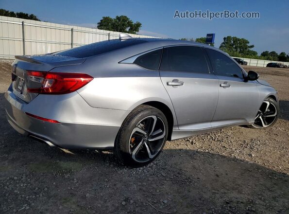 1HGCV1F37LA117483 2020 HONDA ACCORD Silver Задня права чверть