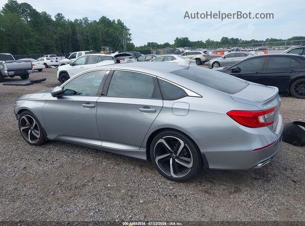 1HGCV1F37LA155666 2020 HONDA ACCORD Silver Задня ліва чверть