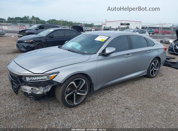 1HGCV1F37LA155666 2020 HONDA ACCORD Silver Передня ліва чверть