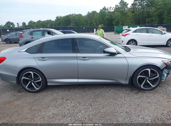 1HGCV1F37LA155666 2020 HONDA ACCORD Silver Панорамний вид салону 360°
