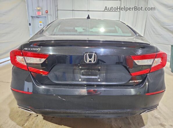 1HGCV1F37LA155697 2020 HONDA ACCORD Black Widok z tyłu