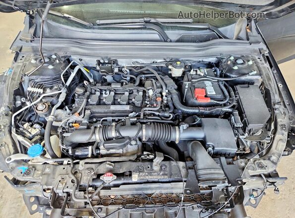 1HGCV1F37LA155697 2020 HONDA ACCORD Black Widok wnętrza z tyłu