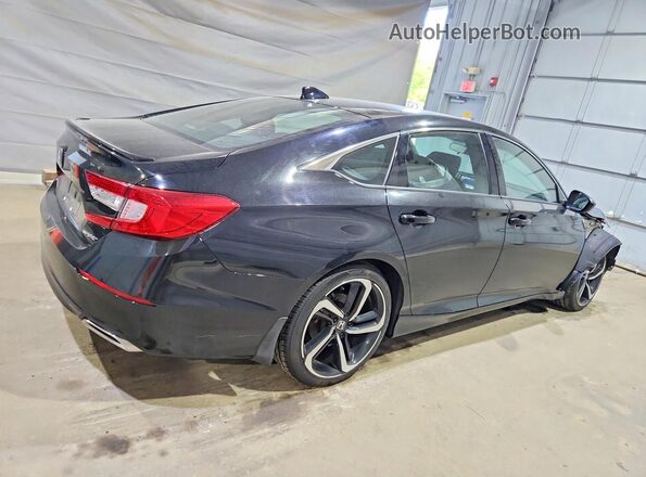1HGCV1F37LA155697 2020 HONDA ACCORD Black Tył prawy