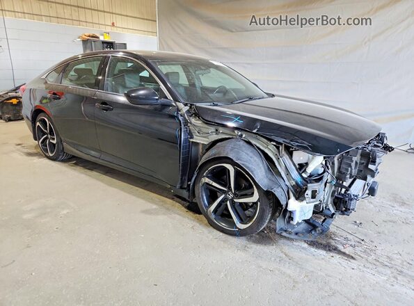 1HGCV1F37LA155697 2020 HONDA ACCORD Black Przód prawy