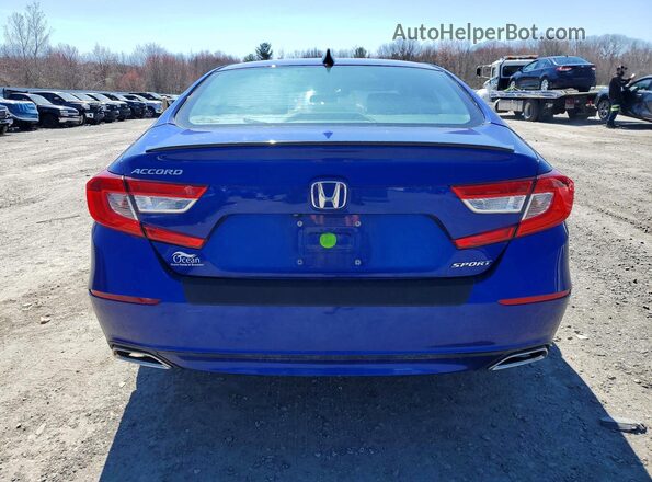 1HGCV1F37MA019541 2021 HONDA ACCORD Blue Vista trasera